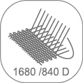 Pockets are 1680 & 840 D nylon Pockets are 1680 & 840 D nylon